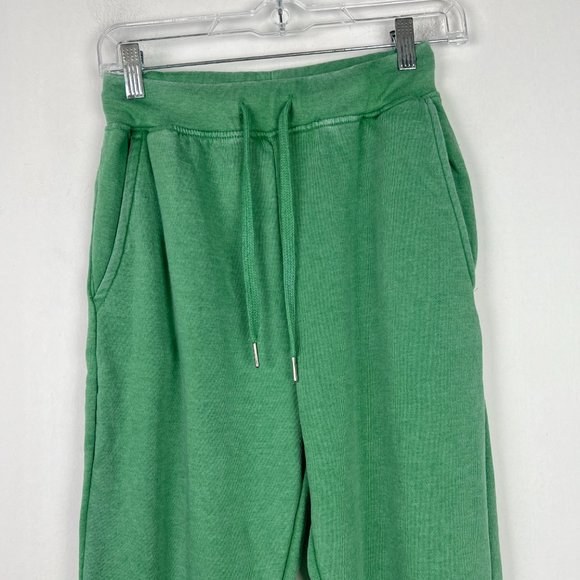 NWT WeWoreWhat Jogger Sweatpants Pockets Drawstring Jolly Green Size XS NEW $78 - Picture 3 of 11